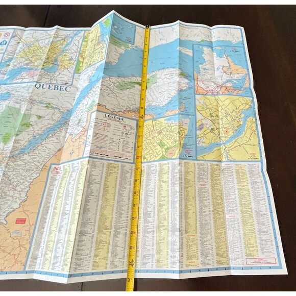 AAA Atlantic Provinces Quebec Highway Map Travel CAA Transportation 2018 - Picture 10 of 11